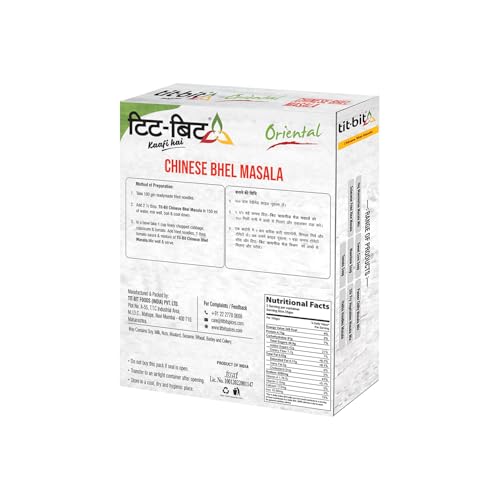 Image of Tit-Bit Chinese Bhel Mix Pack of 5 (250gm) Chowmein Masala, No Onion No Garlic, Quick & Easy to Cook Chinese Bhel Masala