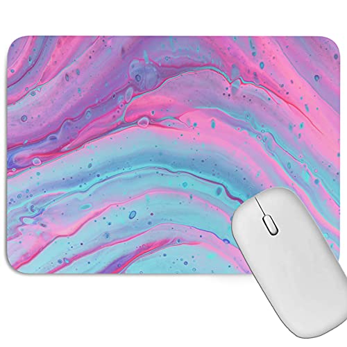 Image of Artich Designer Gaming Mouse Pad for Office Laptop /Computer with Super Soft Non-Slip Rubber Base and Lycra Cloth Surface for Silky Touch Rectangle (Crystalline Colors of Violet Marble)
