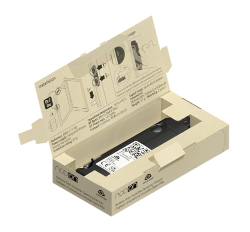 NodOn - EnOcean Öffnungssensor ohne Batterie, unsichtbar, kabellos, für Fenster oder Fenstertüren aus Aluminium oder PVC, wartungsfrei, IP32, kompatibel mit Jeedom, eedomus, MyUbiwizz
