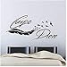 Décoration De Plumes Carpe Diem Autocollant Mural Vinyle 45X90Cm