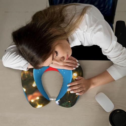 Almohada de viaje con espuma viscoelástica negra miniatura 7