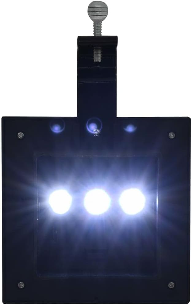 vidaXL Solar Lamp Set of 6 Black Plastic 4.7 in Square Solar Lamp