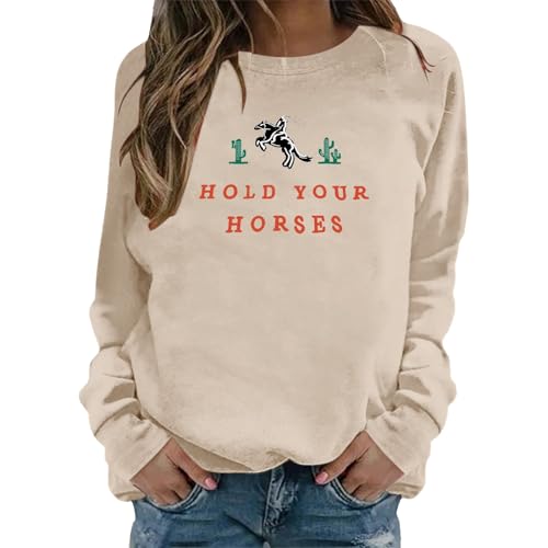 Sweat-shirt à manches longues col ras du cou imprimé tendance pour automne-hiver décontracté