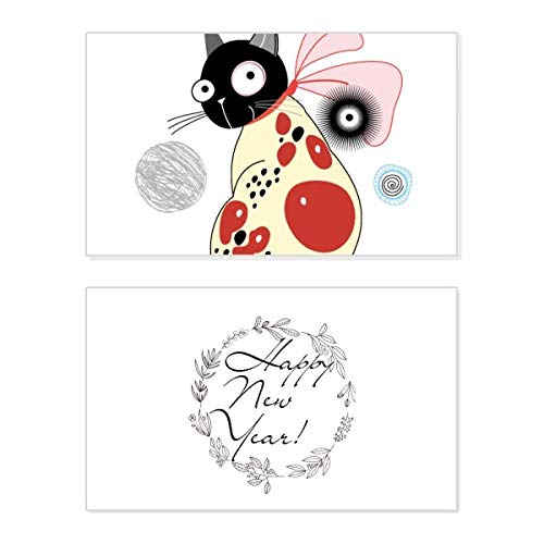 Tarjeta conmemorativa de Año Nuevo para amantes de mascotas en tu hogar