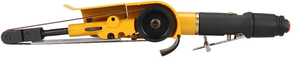 Miniatura 6 de Lijadora neumática de 34 pulgadas x 20-12 pulgadas con correa de aire con 14 cinturones, grano 406080120, entrada de aire de 14 pulgadas, mini