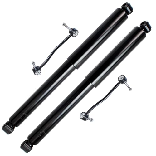 Image of Detroit Axle - 4WD Front 4pc Shock Absorbers Kit for 00-04 Ford F-250 F-350 F-450 F-550 Super Duty, 2 Shock Absorbers Assembly 2 Sway Bar End Links 2000 2001 2002 2003 2004 Replacement