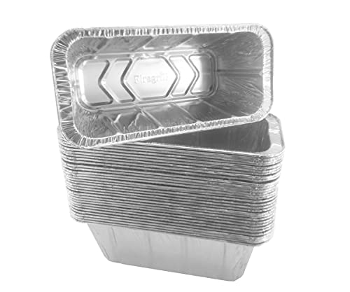 Firsgrill 30 Pack Professional Replacement Blackstone 17  22  28  30  36  Aluminum Foil Tray Drip Pans Griddle Grease Cup Liners 8  L x 3.75  Wx 3  D