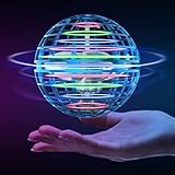 Fly Orb Juguetes, Mini Drones Bola Toy 3 Colores RGB-LED Resplandor con 360 ° Spinner Juguetes para Niños y Adultos en Interior y Exterior