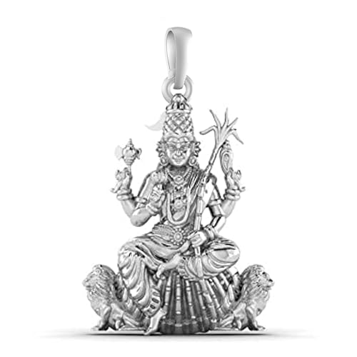 Pendentif argent 925 déesse Maa Lalitha, fini les bijoux ternes qui irritent la peau sensible