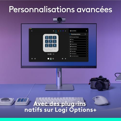 MX Creative Console Logitech blanche avec keypad programmable 9 touches LCD