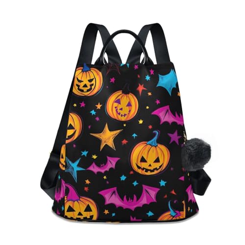 Sac à dos Halloween noir pour femme sac à main de voyage