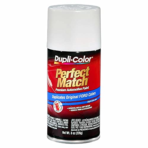 Image of Dupli-Color EBFM03357-6 PK Perfect Match Automotive Spray, Ford Performance White, WB /WP /WT /YA - 8 oz. Aerosol Can, 6-Pack