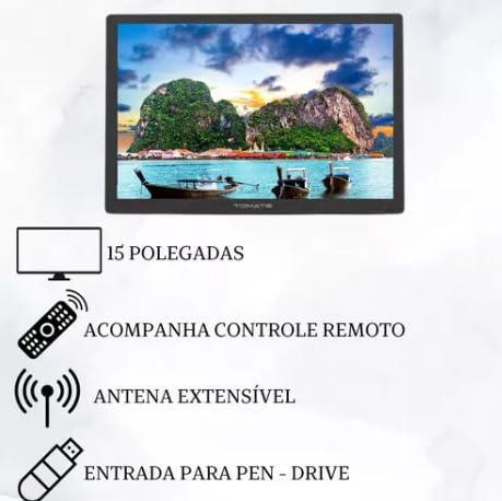 TV Digital e Monitor 15.4 Polegadas Tomate MTM-1540