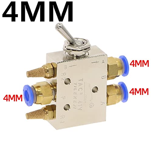 Válvula selectora TAC2-41V de 1/8 para control de cilindros neumáticos de 5 vías 3