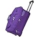 Rocklands® Lightweight Luggage Rolling Holdall Suitcase Wheeled Small Duffle Bag Travel Bag RL501 (Purple, Small (Carry on) 20" (H55 x L29 x W28 cm))