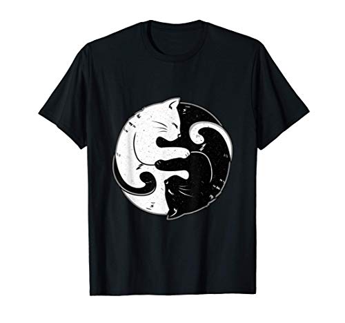 Amante de los gatos Ying Yang - Meditación del Budismo Camiseta