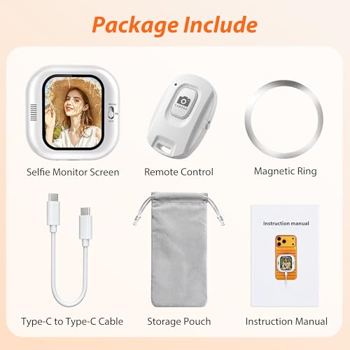 Gisotu 2026 Patented Mini Wired Selfie Monitor Screen for iPhone & Android - image 6