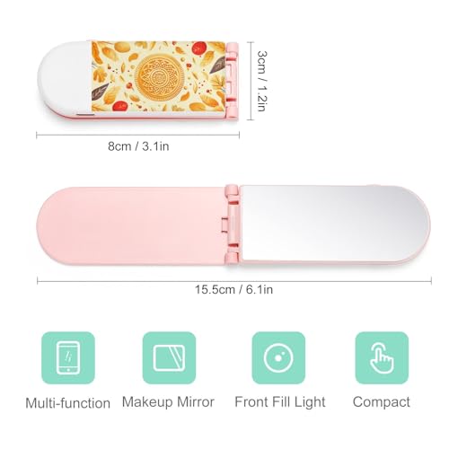 Support de téléphone motif biscuit doré avec éclairage LED 3 modes - 2