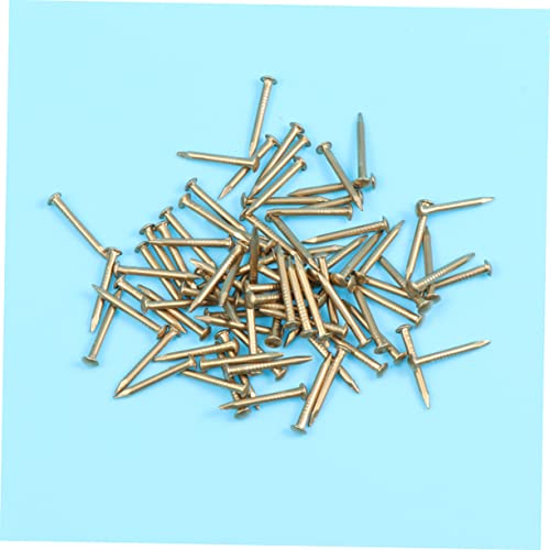 ULTECHNOVO 200 piezas Clavos redondos de latón para muebles, cajas decorativas y proyectos, para bisagras y manualidades miniatura 3