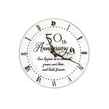 TOBOHU Anniversary Orologio da parete in ceramica (BIANCO-50TH)