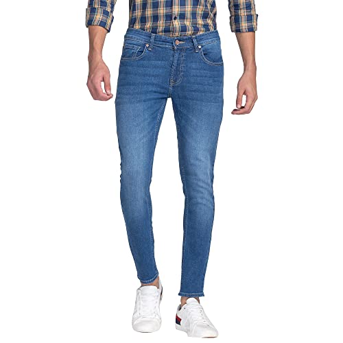 Image of Spykar Men's Skinny Fit Low-Rise Casual Jeans