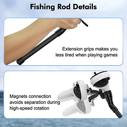 Amvr Vr Fishing Accessories For Real Vr Fishing Games, Vr Fishing Rod And Reel Combo Accessories Compatible With Meta Quest 2 Accessories #TOP4