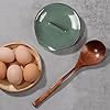 Egg Cracker Spoon Holder, Spoon Rest for Kitchen, Ceramic Spoon Holder for Stove Top, Cooking Spoon Holder,Heat Resistant Utensil Rest for Countertop, Dishwasher Safe