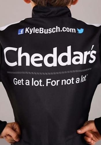 Disfraz oficial infantil NASCAR Kyle Busch Cheddars miniatura 6