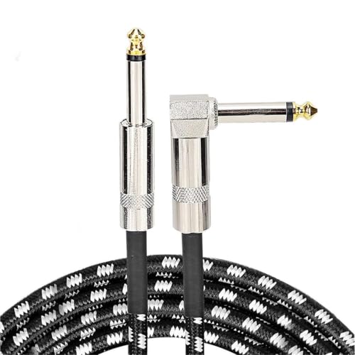 Cable de audio para guitarra transmisión limpia con codo de 90 grados
