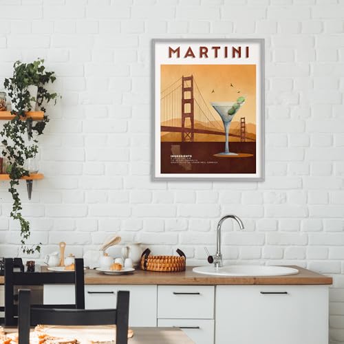 Illustration Martini & Bridge View Brett Blumenthal habillage mur vide