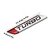 Dsycar 3D Metal TURBO Car Emblem for Auto Turbo Boost Drive Display, Never Fade & 3M Self Adhesive - Red -