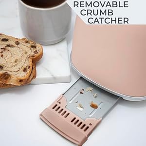   Rae-Dunn-Retro-Rounded-Bread-Toaster-2-Slice-Stainless-Steel-Toaster-with-Removable-Crumb-Tray-Wide-Slot-with-6-Browning-Levels-Bagel-Defrost-and-Cancel-Options-Blush