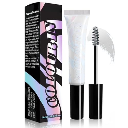 Hair Colour Wax - One-time Temporary Modeling Natural Colour Hair Dye Wax - Temporary Hair Dye - Natural Matte Hairstyle for party, Cosplay, Masquerade, Nightclub, Halloween (White, 14ml)