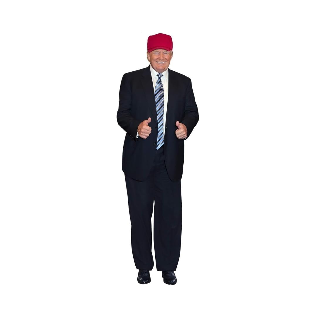 aahs!! Engraving Donald Trump Stand Up | Cardboard Cutout | 6 feet Life Size Standee Picture Poster Photo Print of President | Thumb Up