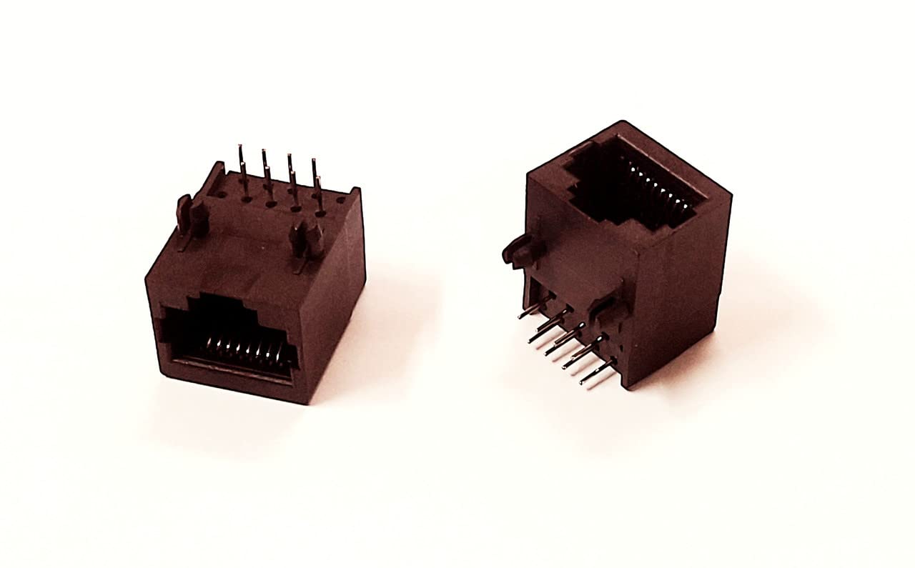ERH India (Pack of 2 Pcs) RJ45 8 pin Female Connector Ethernet RJ45 Connector RJ45 Modular Jack RJ45 Cat6 LAN Female Socket Connector-image-24