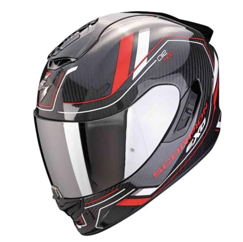 Scorpion EXO-1400 EVO II Carbon Air Mirage Schwarz-Rot-Weiß L