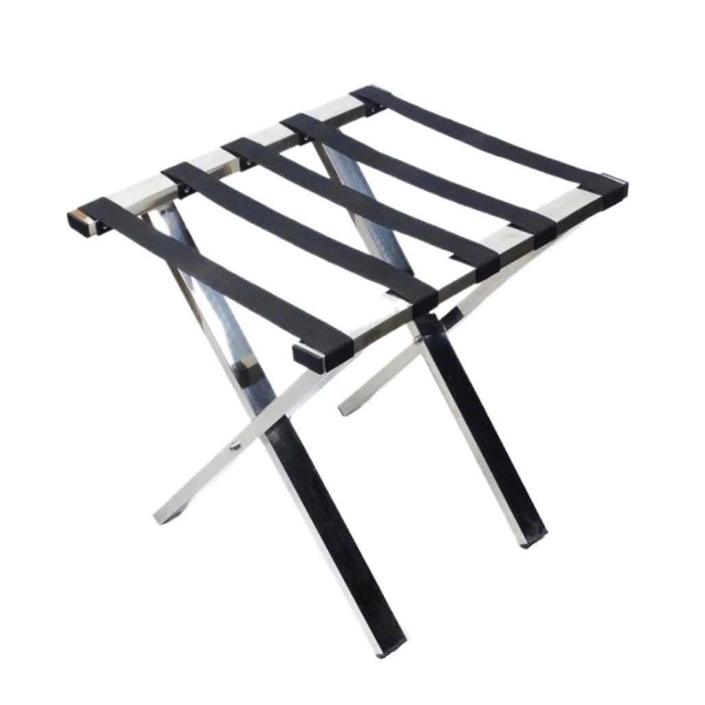 Portamaletas para Hotel,Portaequipajes Estante De Equipaje Hotel Engrosado, Acero Inoxidable, Soporte Plegable For Maleta For Habitación Huéspedes Estante para el Hogar