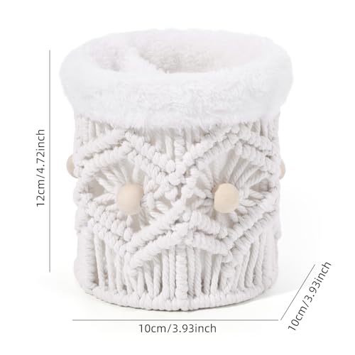 Support de lunettes doublé en peluche avec 2 compartiments de rangement stables - 3