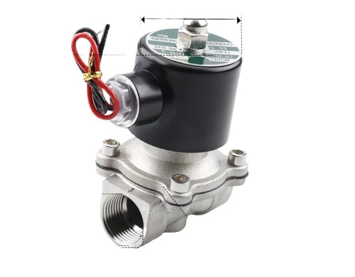 Solénoïde en acier inoxydable 304 durable avec raccordement femelle de haute précision