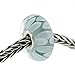 Authentic Trollbeads Glass 61407 Light Blue Shadow