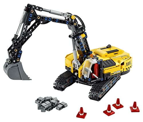 Image of LEGO Technic Heavy-Duty Excavator 42121 Building Kit+42117 Technic Race Plane Toy to Jet Aeroplane 2 in 1 Building Set-(Set of 2Toys)