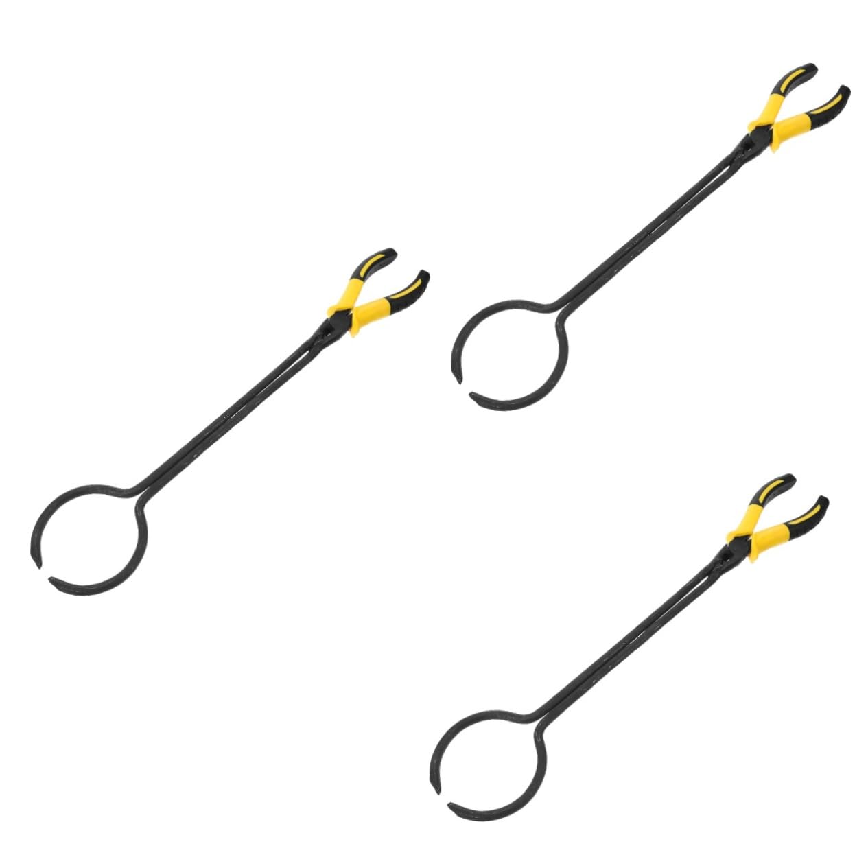 3stücke Crucible Tong Clamp Leichte Und Tragbare Tiegelzange Für Schmelzöfen Gummibeschichtet Für Kratzfreies Für Schmelzen Und Gießen Von Edelmetallen