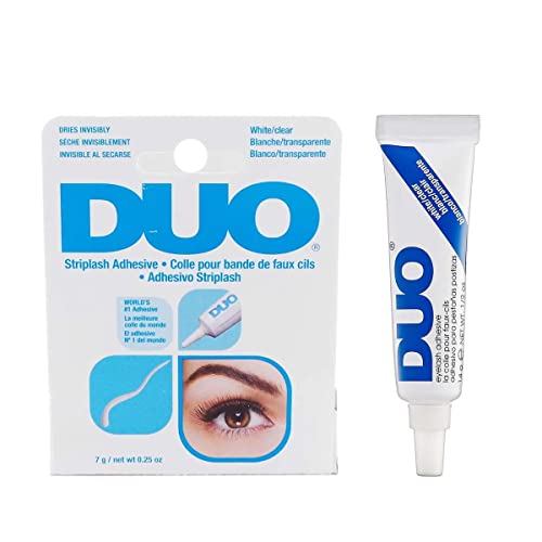 Duo Strip Lash Adhesive White/Clear, for Strip False Eyelash, 0.25 oz,...