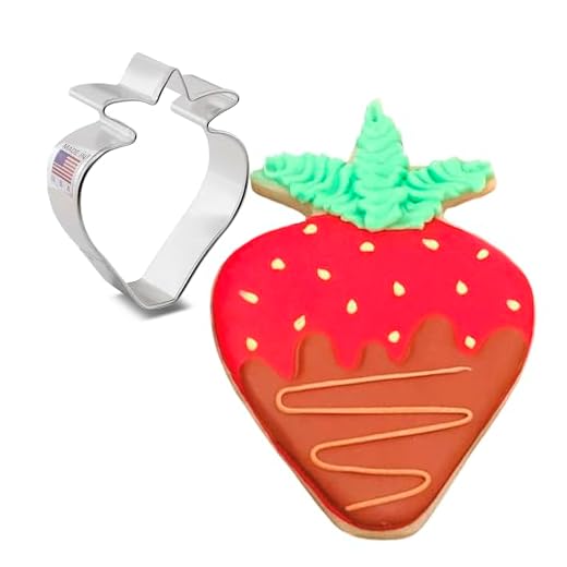 Ann Clark Cookie Cutters Cortador de galletas fresa/fruta - 8,3 cm