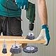 GIONAR 9 Stück Schleifaufsatz für Bohrmaschine, Nylonbürste mit 1/4 Zoll Sechskantschaft, Topfbürsten Schleifdraht, Effektive Rost, Korrosions und Farbentfernung für Akkuschrauber und Winkelschleifer