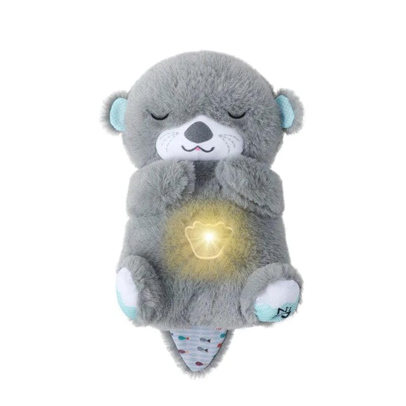 Image of AGC Breathing Teddy Bear with Music for Baby Sensory Sleep Lights Rhythmic Soft Toy, Lights and Breathing Motion, Breathing Toy Teddy Bear with Lights | Best Gift for Kids (Silver New)