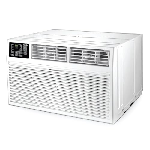 Image of Whirlpool 8,000 BTU Through-the-Wall Air Conditioner with Supplemental Heat, Dehumidifier and Remote Control, Wall AC Unit for Apartment, Living Room and Small Rooms up to 350 Square Feet in White