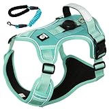 【2025最新型・引っ張り防止】犬用ハーネス M抜けにくい特許構造前胸リードで引張軽減サイズ調節可能反射素材柴犬・小中型犬対応