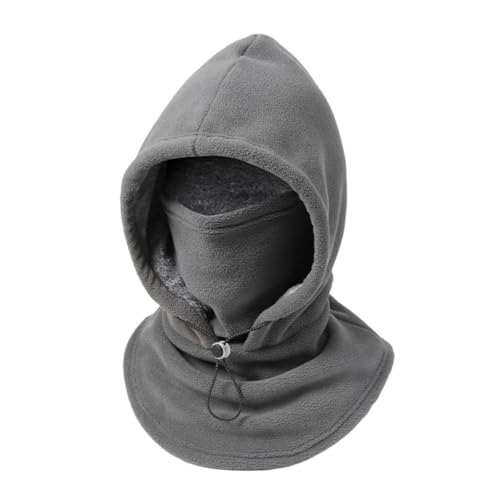 Balaclava Face Mask Men Women Fleece Ski Mask Balaclava Winter Hat Grey - image 2