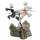 Zhongkaihua 2 figuras de acción de batalla de autómatas 2B de 24 cm, YoRHa No. 2, figura de PVC tipo B con modelo base Yorha 2B, figuras de anime coleccionables para los fanáticos del juego